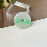 A-Grade Natural Moss On Snow Jadeite Donut No.172765