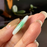A-Grade Natural Moss On Snow Jadeite Donut No.172765