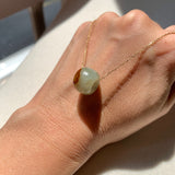 A-Grade Natural Yellowish Green Brown Jadeite Barrel No. 172630