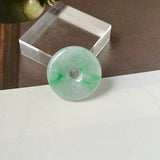 A-Grade Natural Moss On Snow Jadeite Donut No.172766
