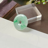 A-Grade Natural Moss On Snow Jadeite Donut No.172766