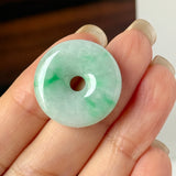 A-Grade Natural Moss On Snow Jadeite Donut No.172766