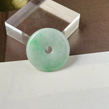 A-Grade Natural Moss On Snow Jadeite Donut No.172767