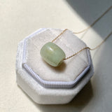 A-Grade Natural Yellowish Green Jadeite Barrel No. 172631