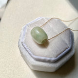 A-Grade Natural Yellowish Green Jadeite Barrel No. 172631