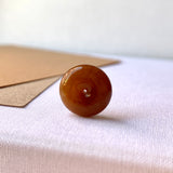 A-Grade Natural Red Jadeite Donut No.171215