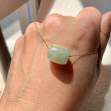 A-Grade Natural Yellowish Green Jadeite Barrel No. 172631