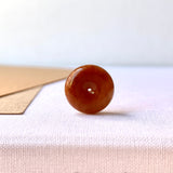 A-Grade Natural Red Jadeite Donut Pendant No.171215