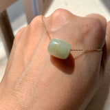 A-Grade Natural Yellowish Green Jadeite Barrel No. 172631