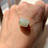 A-Grade Natural Yellowish Green Jadeite Barrel No. 172631