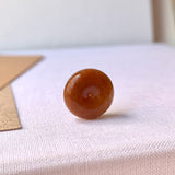 A-Grade Natural Red Jadeite Donut Pendant No.171215