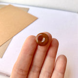 A-Grade Natural Red Jadeite Donut No.171215