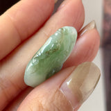 A-Grade Green Jadeite Ruyi Pendant No. 172774