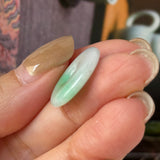 A-Grade Natural Moss On Snow Jadeite Donut No.172768