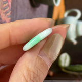 A-Grade Natural Moss On Snow Jadeite Donut No.172768