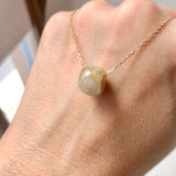 A-Grade Natural Brownish Yellow Jadeite Barrel No. 172632