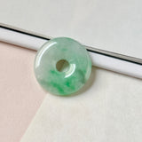 A-Grade Natural Moss On Snow Jadeite Donut No.172769