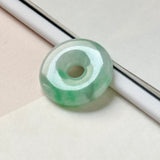 A-Grade Natural Moss On Snow Jadeite Donut No.172769