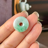A-Grade Natural Moss On Snow Jadeite Donut No.172769