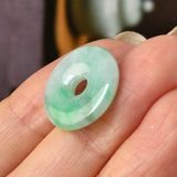 A-Grade Natural Moss On Snow Jadeite Donut No.172769
