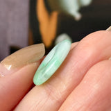 A-Grade Natural Moss On Snow Jadeite Donut No.172769