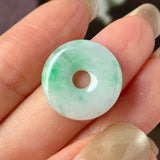 A-Grade Natural Moss On Snow Jadeite Donut No.172769