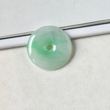 A-Grade Natural Moss On Snow Jadeite Donut No.172770