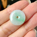 A-Grade Natural Moss On Snow Jadeite Donut No.172770