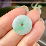 A-Grade Natural Moss On Snow Jadeite Donut No.172770