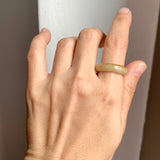 17.7mm A-Grade Natural Yellow Jadeite Ring Band No. 161893