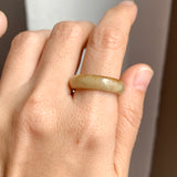 17.7mm A-Grade Natural Yellow Jadeite Ring Band No. 161893