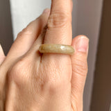 17.7mm A-Grade Natural Yellow Jadeite Ring Band No. 161893