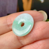 A-Grade Natural Moss On Snow Jadeite Donut No.172771