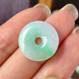 A-Grade Natural Moss On Snow Jadeite Donut No.172771