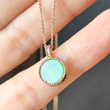A-Grade Moss On Snow Jadeite Pendant (Moonlight) No.172144