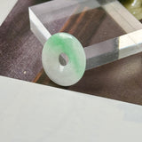 A-Grade Natural Moss On Snow Jadeite Donut No.172772
