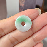 A-Grade Natural Moss On Snow Jadeite Donut No.172772