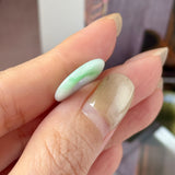 A-Grade Natural Moss On Snow Jadeite Donut No.172772