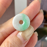 A-Grade Natural Moss On Snow Jadeite Donut No.172772