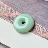 A-Grade Natural Moss On Snow Jadeite Donut No.172773