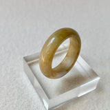 18.9mm A-Grade Natural Yellow Lavender Jadeite Ring Band No. 161733