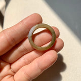 18.9mm A-Grade Natural Yellow Lavender Jadeite Ring Band No. 161733
