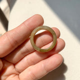 18.9mm A-Grade Natural Yellow Lavender Jadeite Ring Band No. 161733