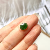 1.36cts A-Grade Natural Imperial Green Jadeite Oval Cabochon No.220469