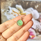 A-Grade Moss On Snow Jadeite Pendant (Moonlight) No.172145