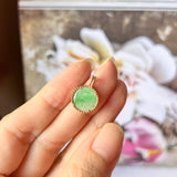 A-Grade Moss On Snow Jadeite Pendant (Moonlight) No.172145