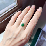 1.36cts A-Grade Natural Imperial Green Jadeite Oval Cabochon No.220469