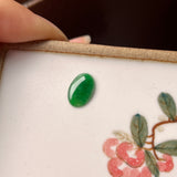 1.47cts A-Grade Natural Imperial Green Jadeite Oval Cabochon No.220470