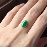 1.47cts A-Grade Natural Imperial Green Jadeite Oval Cabochon No.220470