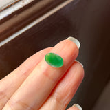 1.47cts A-Grade Natural Imperial Green Jadeite Oval Cabochon No.220470
